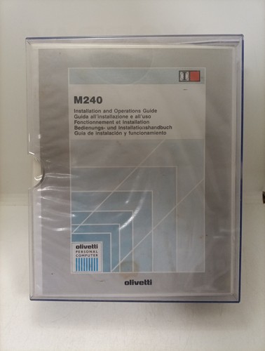 Olivetti m240 manuali - m240,